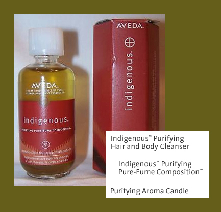 AVEDA Indigenous product line