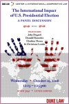 event poster: The International Impact of U.S. Presidential Election